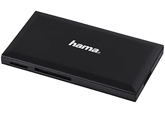 HAMA 181018 USB3 SD/MIC-SD/CF/MS BLACK - Kartenleser (Schwarz)